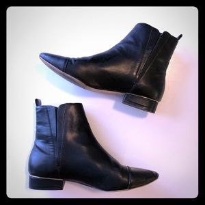 Zara sleek black ankle boots